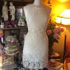 Cotton lined lace dress